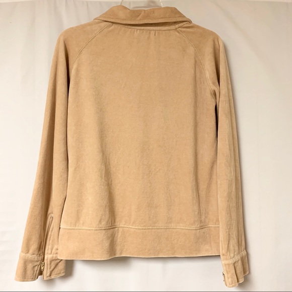 BCBGMaxAzria Velvet Track Zip Up Jacket Velour - Picture 6 of 6